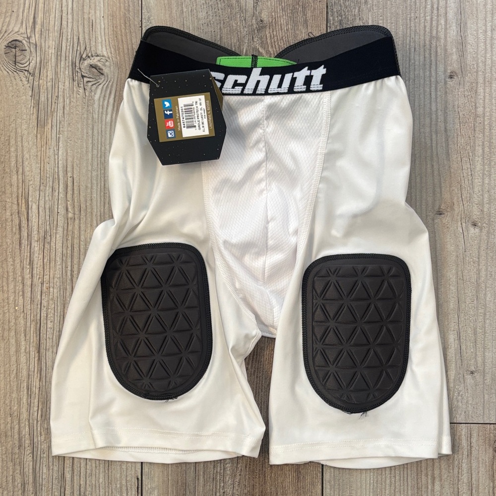 Schutt Pro Tech All in One White Padded Football Girdle  Shorts  NWT XXL